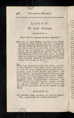 456-470, Caput IV. De tertio Praecepto.
