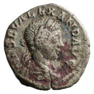 Münze, Denar, 222 n. Chr.