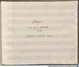 Adelaide, V (8), Coro, strings, woodwinds - BSB Mus.ms. 154 : Adelaide. // Dramma Musicale // Per // Le Beati Nozze // de // Serenissimi Sposi // Carlo Alberto Principe Ellettorale // di Baviera // e // Maria Amalia // d'Austria // 1722 // [spine title:] ADELAIDE // ATTO // I. (- III.) // [title, vol.4:] Prologo. // dell'Opera Adelaide // 1722 // Nettuno, Pallade, Giove // [spine title:] PRO // LOGO // 1722