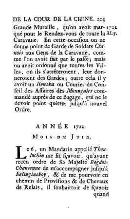 Année 1722. Mois de Juin