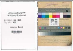 Entnazifizierung Jacob Langen , geb. 30.04.1912 (Angestellter)