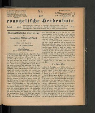 Nr. 8. August. 1872.