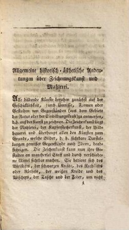 Katechismus der Zeichnung und Mahlerei