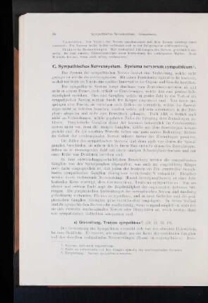 C. Sympathisches Nervensystem. Systema nervorum sympathicum.