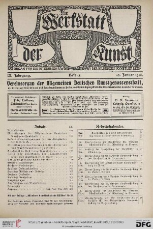 Heft 15 (10. Januar 1910)
