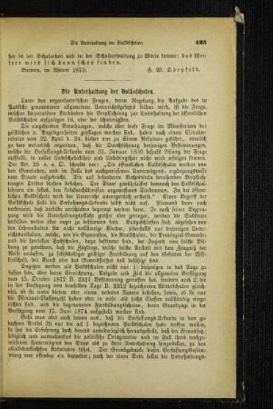 ¬Die¬ Unterhaltung der Volksschulen