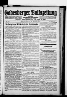 Godesberger Volkszeitung. 1913-1933