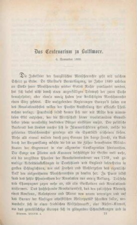 329-347 Das Centenarium zu Baltimore : 6. November 1889