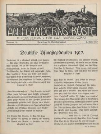 30.1917: An Flanderns Küste