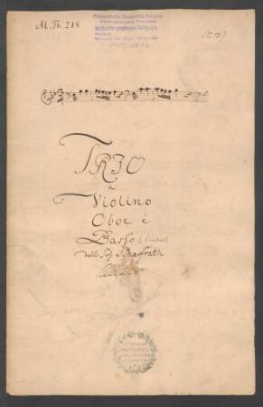 Trios; vl, ob, bc; g-Moll; CSWV E:18
