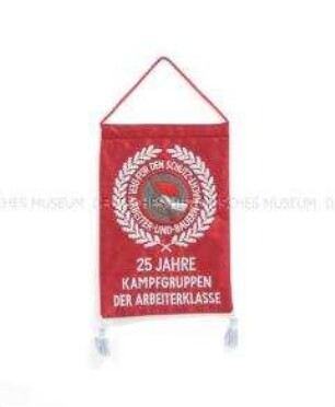 Wimpel der Kampfgruppen der Arbeiterklasse