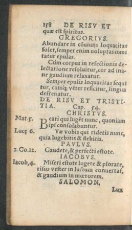 De Risu Et Tristitia. Cap. 54.