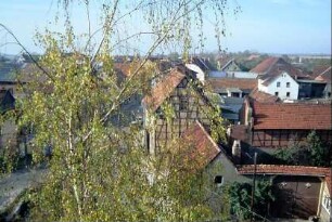 Blick auf den Ort vom Kirchturm aus