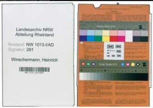 Entnazifizierung Heinrich Winschermann , geb. 29.09.1898 (Eisenhaendler)