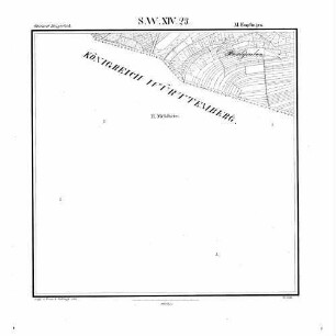 Kartenblatt SW XIV 23 Stand 1842 (nur hohenzollerischer Teil)