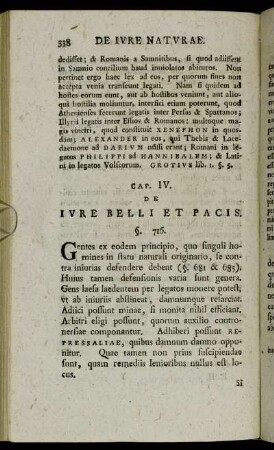 Cap. IV. De Iure Belli Et Pacis