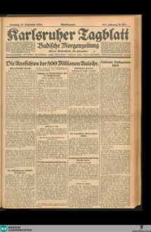 Karlsruher Tagblatt, [No. 511] Abendausgabe