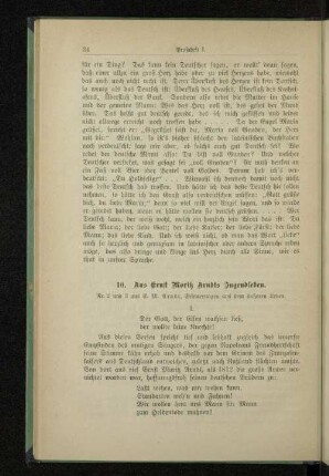 10. Aus Ernst Moritz Arndts Jugendleben.