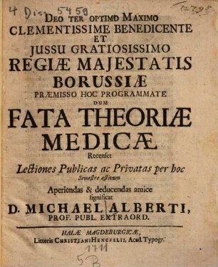 Fata theoriae medicae