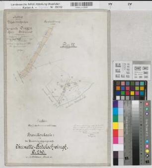 Nette (Dortmund), Bodelschwingh (Dortmund), Zusammenlegung Obernette-Bodelschwingh, Brouillonkartee I Dingen Flur 22