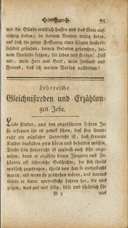 Lehrreiche Gleichnißreden und Erzählungen Jesu