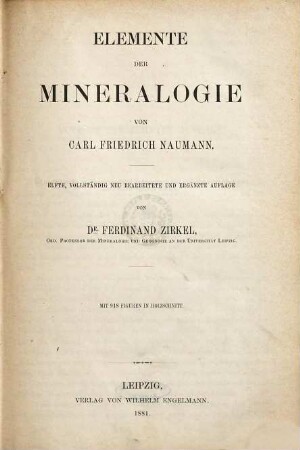 Elemente der Mineralogie