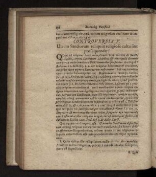 Utrum Sanctorum reliquiae religioso cultu sint prosequendae?