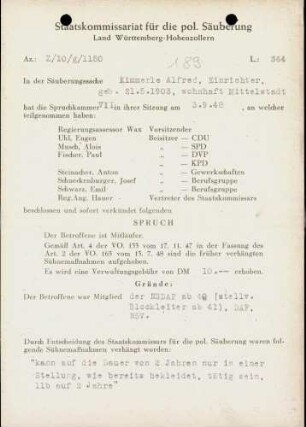 Kimmerle, Alfred