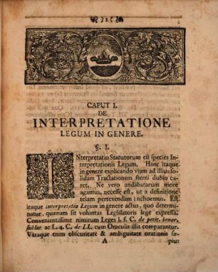 Dissertatio Inauguralis Iuridica De Interpretatione Statutorum