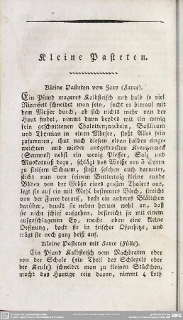 Kleine Pasteten
