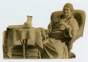Silhouette Johanna Eys aus einem Foto ausgeschnitten
