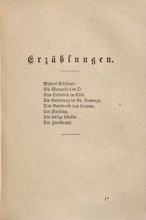 H. von Kleist's Werke : nebst einer Biographie des Dichters, 4. Erzählungen