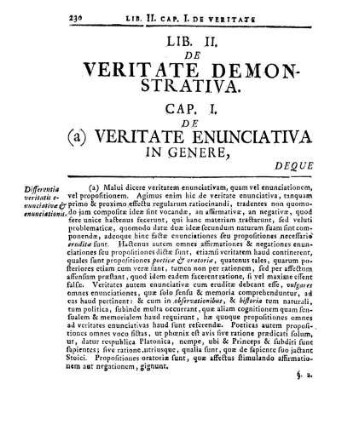 Lib. II. De Veritate Demonstrativa