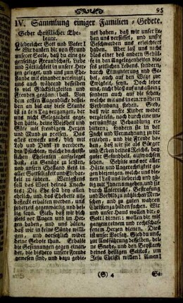 IV. Sammlung einiger Familien-Gebete. - V. Gebete für Kranke und Sterbende.