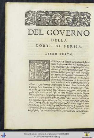 VI. Del Governo Della Corte Di Persia.