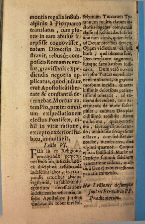 Die V. May B. Pii Quinti Papae & conf. semid. ad libitum