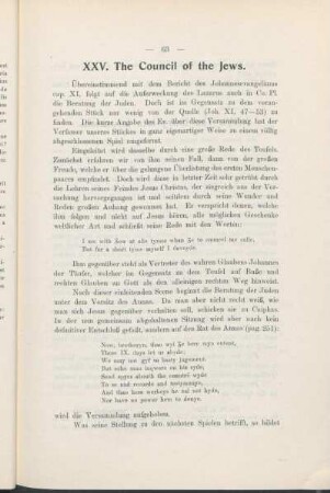 XXV. The Council of the Jews.