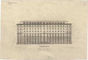 Fischer, Theodor; Genf (Schweiz); Völkerbundpalast - Seeseite (Ansicht)