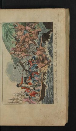 Tafel: Die Bewohner der Verräther-Insel überfallen Cook [...]