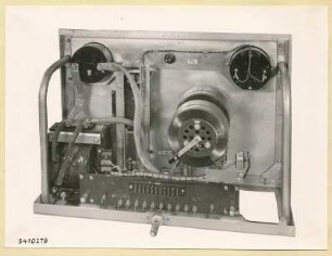 10 kW Fernsehsender Nr. 507, Schrank T3 Einschub Heizgerät, Foto 1954