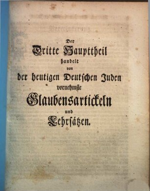 Aufrichtig teutsch redender Hebräer welcher gründlich zeiget den Ursprung und die Schicksale des jüdischen Volcks ... : mit 30 Kupfern, 3 (1756)