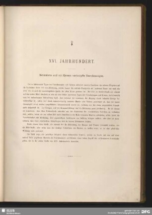XVI. Jahrhundert