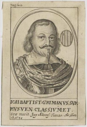 Bildnis des Ioh. Baptist Grimanvs
