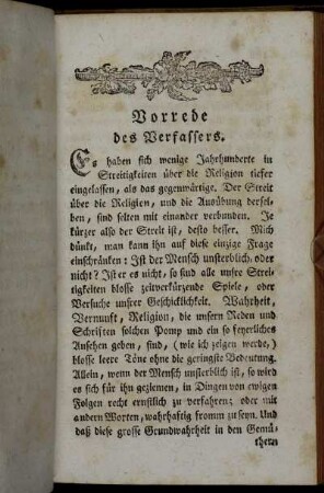 Vorrede des Verfassers.