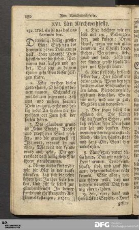 XVI. Am Kirchweihfeste.