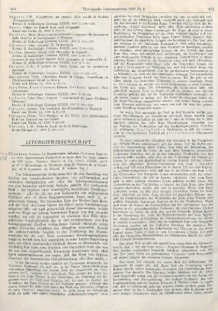 611-614 [Rezension] Chavasse, Antoine, Le Sacramentaire Gélasien