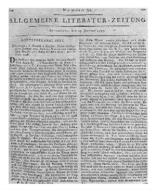 Der geöffnete Blumengarten. Nr. 8-10. Theils nach dem Englischen von Curtis Botanical Magazine, neu bearbeitet, theils mit neuen Orginalien bereichert und zur Erläuterung der Frauenzimmer-Botanik für Pflanzenliebhaber herausgegeben von A. J. C. Batsch. Weimar: Industrie-Comptoir 1796