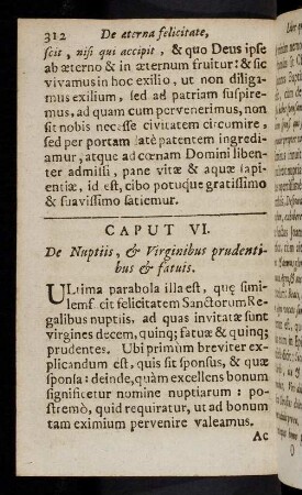 312-322, Ultima parabola illa est, que ...