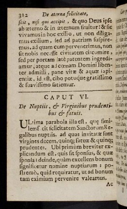 312-322, Ultima parabola illa est, que ...