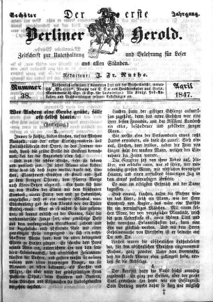 Nummer 38, April 1847